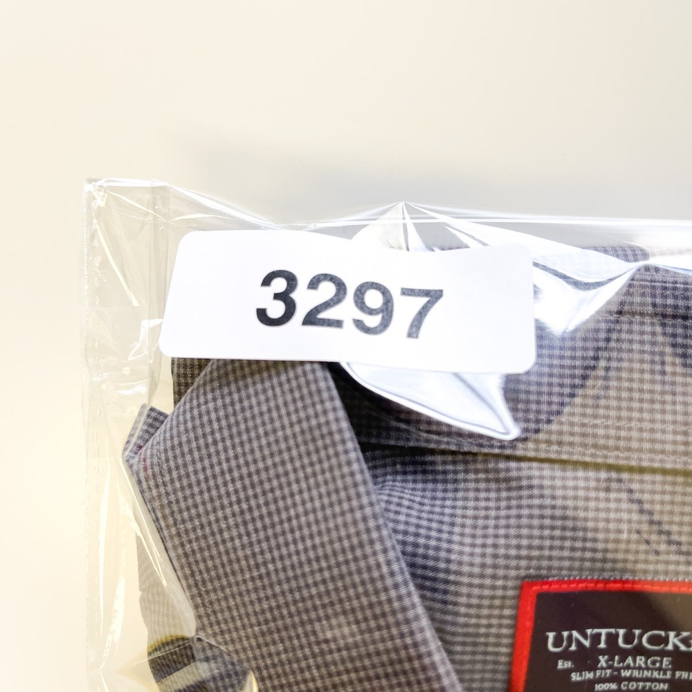 UNTUCKit (XL) Mens Slim Fit Cotton Button Down Shirt Gray - Picture 9 of 9
